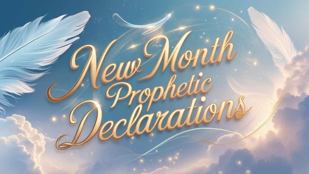 New Month Prophetic Declarations