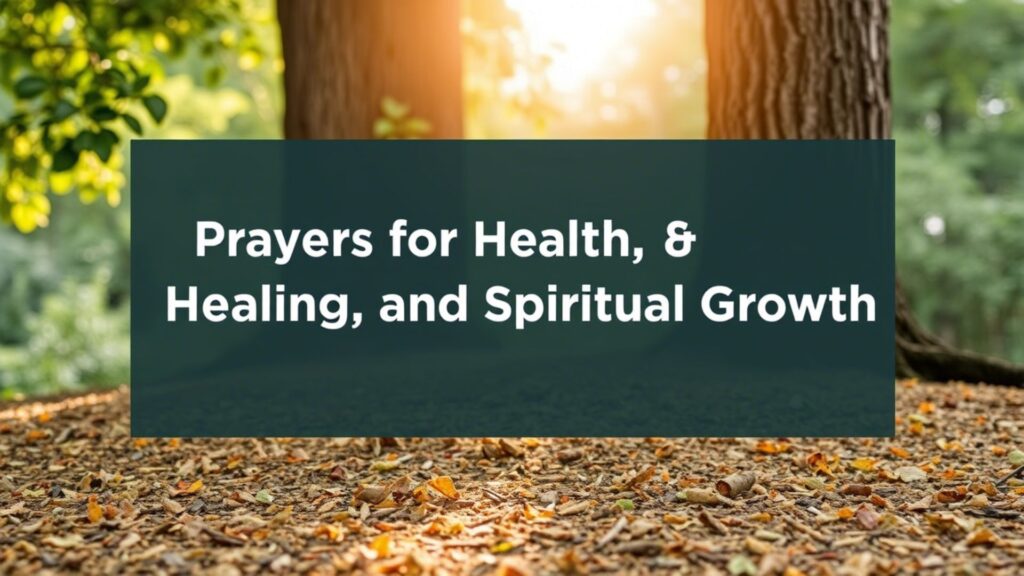 Prayers for Health, Healing, and Spiritual Growth