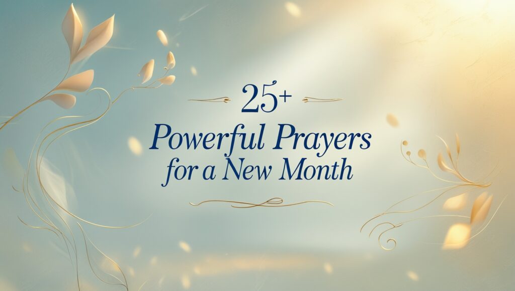 25+ Powerful Prayers For A New Month
